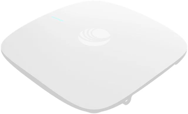 Cambium XE3-4 access point, seen from a low angle.