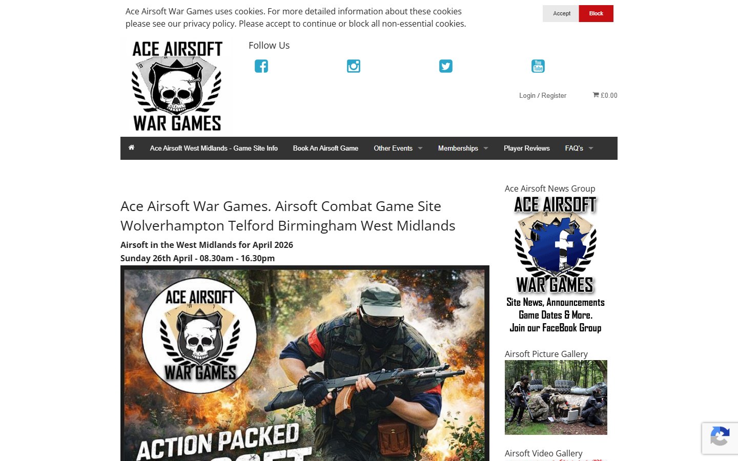 Ace Airsoft official site (before)