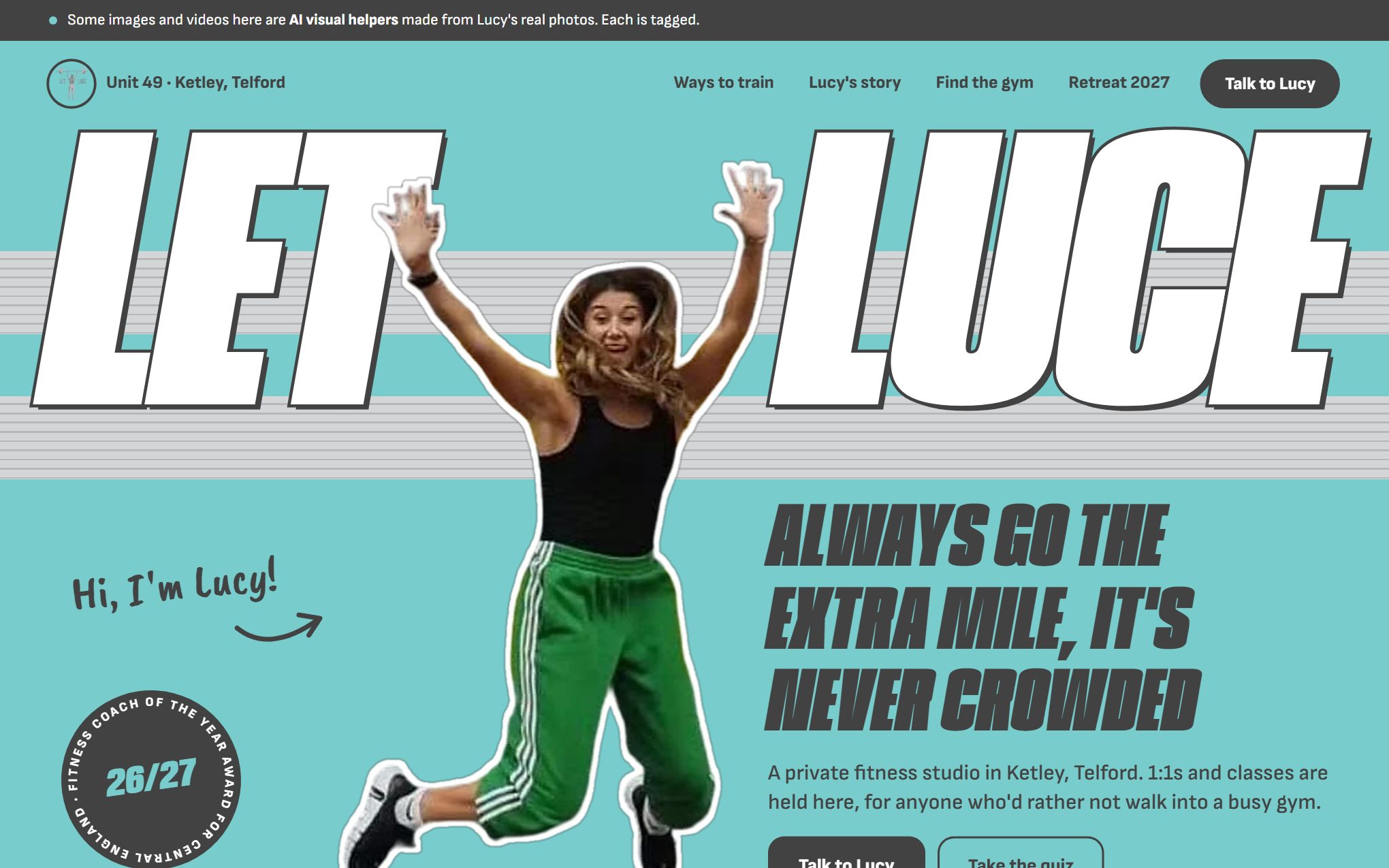 Let Luce website, New build