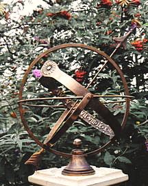 Another view of the all-bronze Europa armillary as shown in the catalogue.