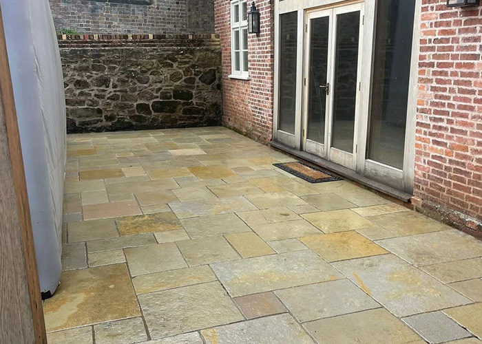 Patio clean, after