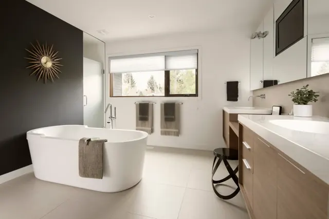 Modern bathroom refit by Telford Plumbers